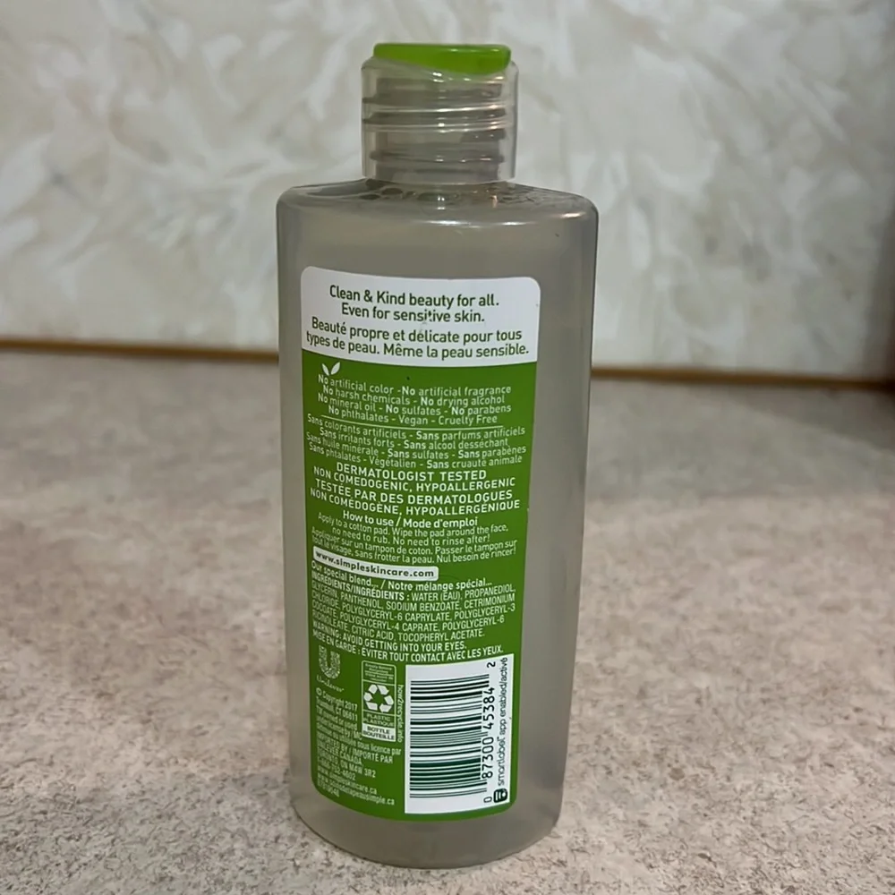 Simple Kind to Skin Micellar Cleansing Water NEW